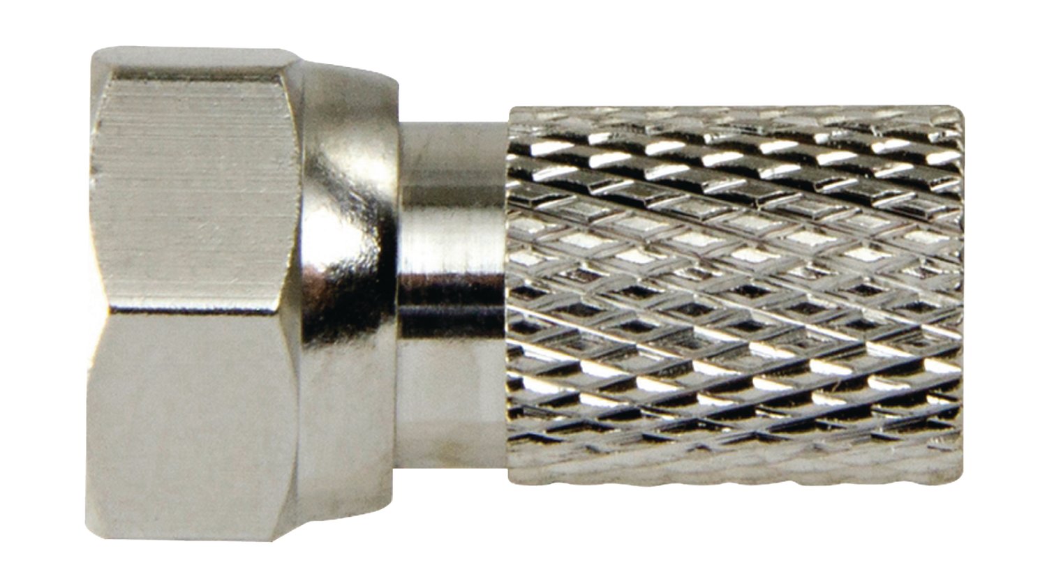 F-Connector 2.5 mm Male Silver/Silver
