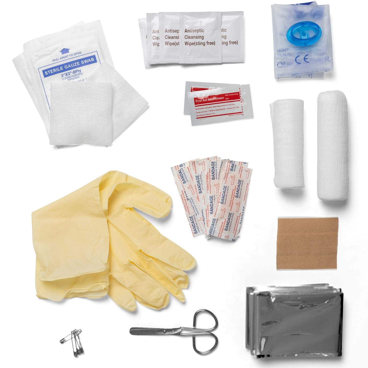 FHD First Aid bag 39 parts Hard case White