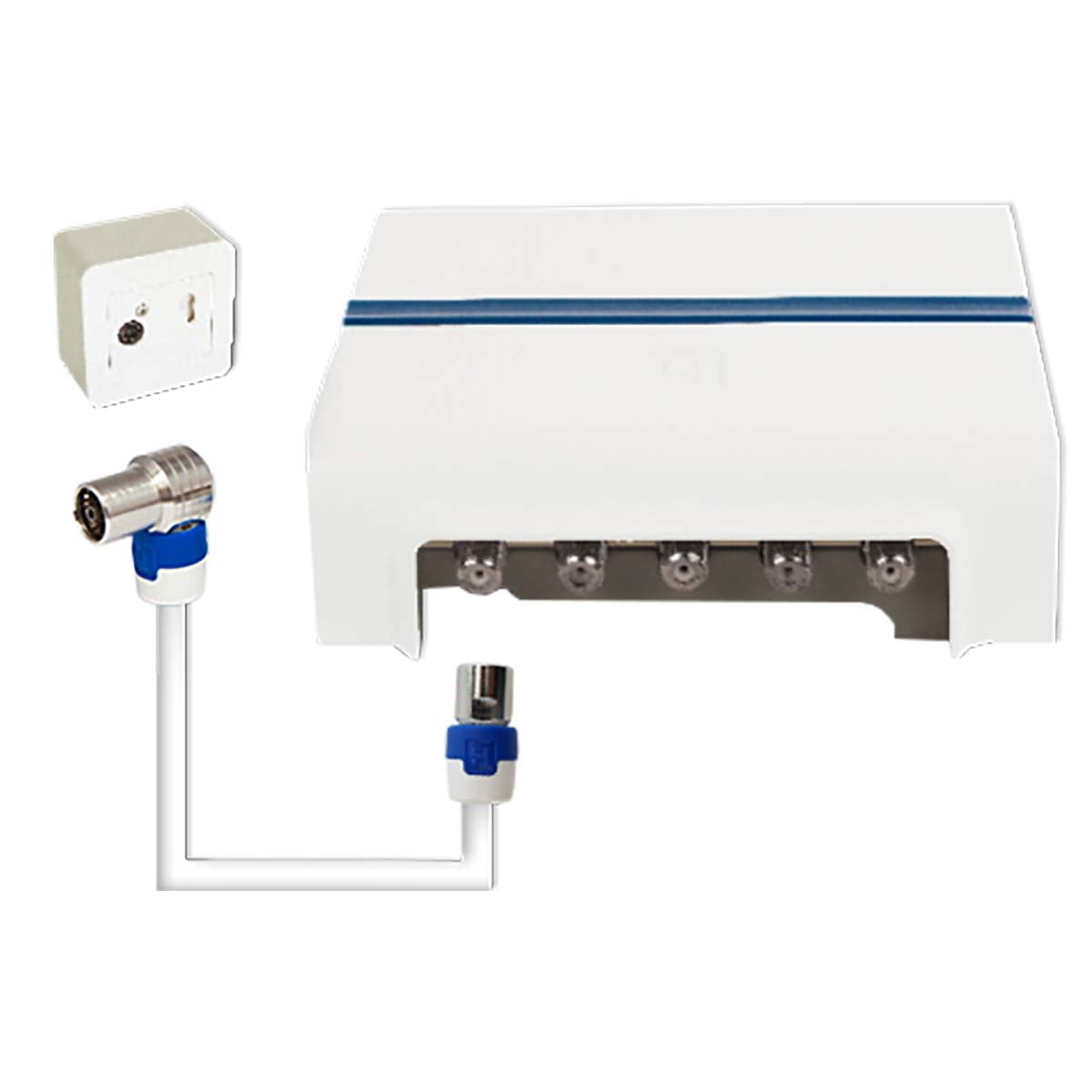 F-KAB5 150 cm CATV cable with IEC female and F male connector | Shop concept