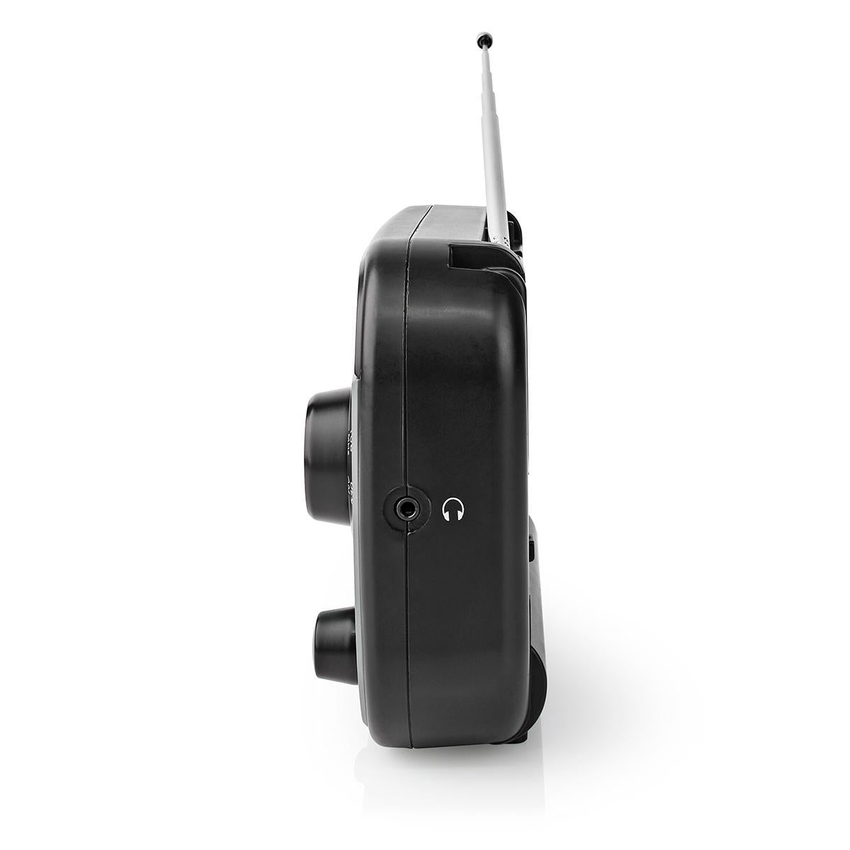 FM Radio | Portable design | AM / FM | Battery operated / Power adapter | Analog | 1.8 W| Black White Screen | Bluetooth® | Headphone jack | Carrying handle | Grey/Black