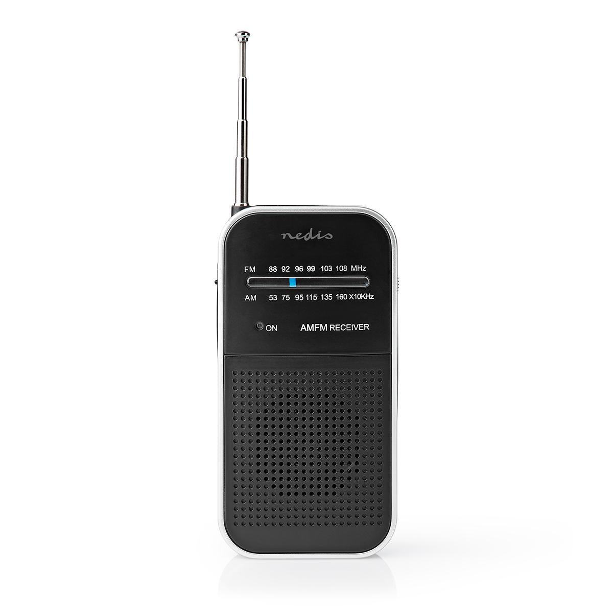 FM Radio | Portable design | AM / FM | Battery powered | Analog | 1.5 W| Black White Screen | Bluetooth® | Headphone jack | Aluminum / Black