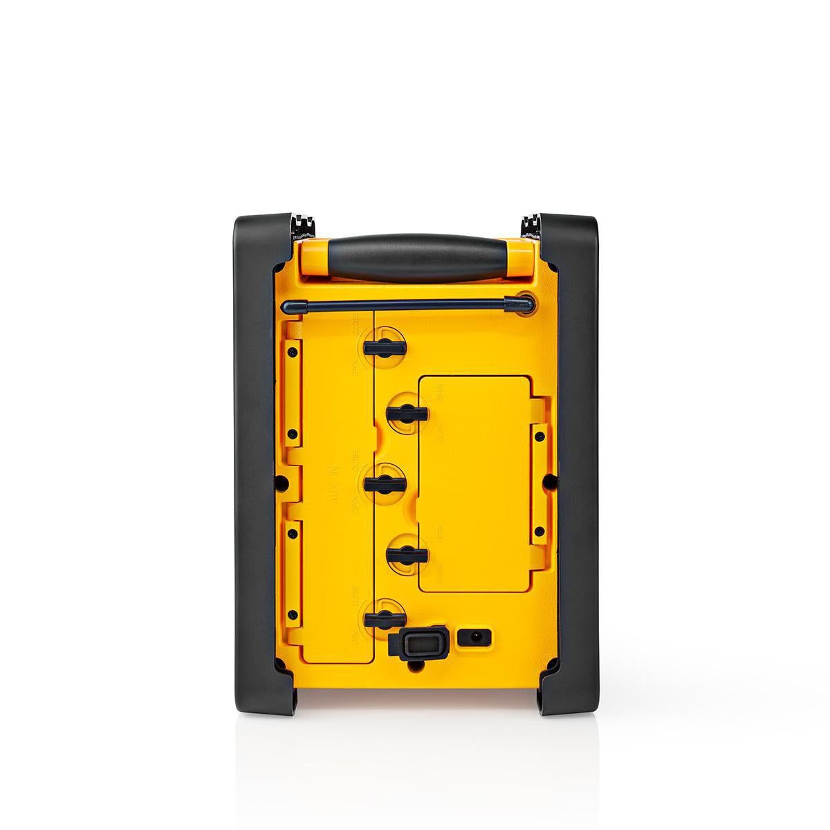 FM Radio | Radio at the Workplace | FM | Battery operated / Power adapter | Digital | 15 W| Screen Size: 2.2 " | Blue White Screen | Bluetooth® | IPX5 | Carrying Handle | Yellow / Black