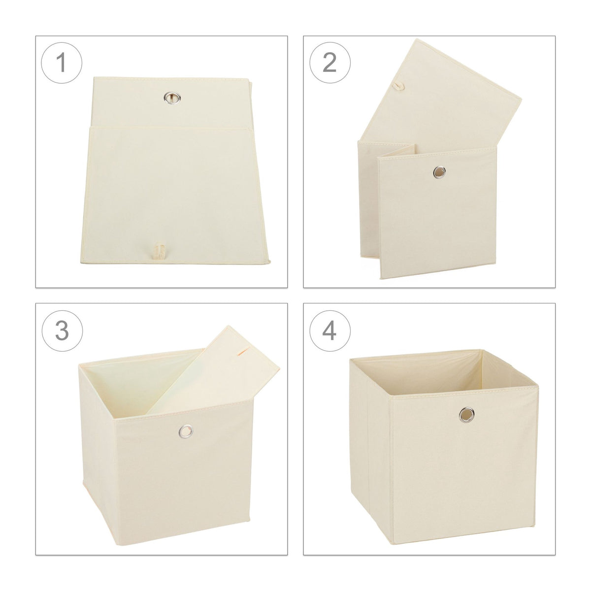 Fabric storage box, 2 drawers