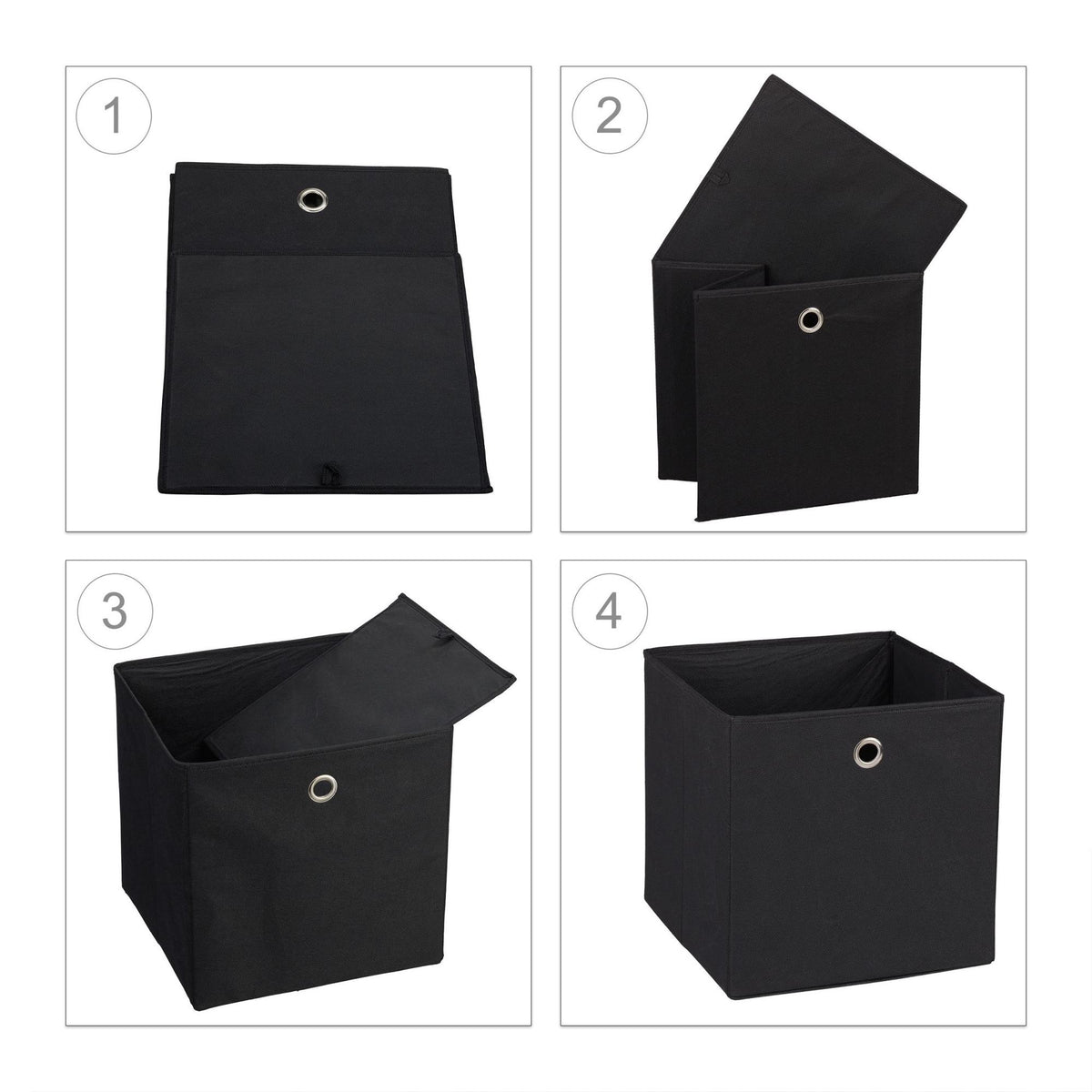 Fabric storage box, 2 drawers