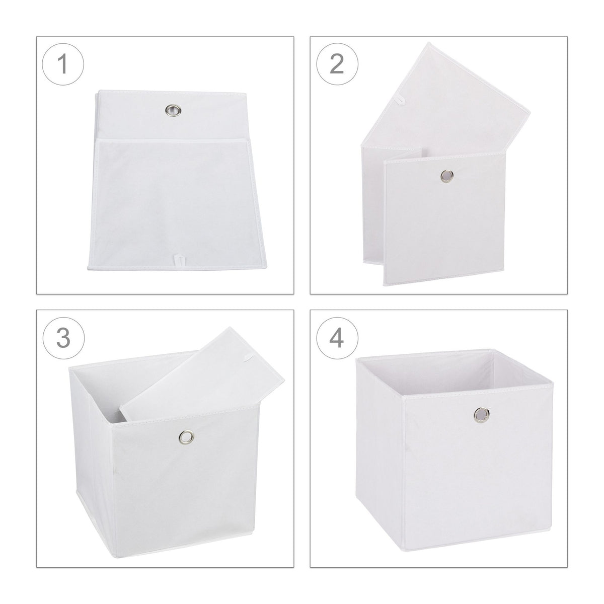 Fabric storage box, 2 drawers
