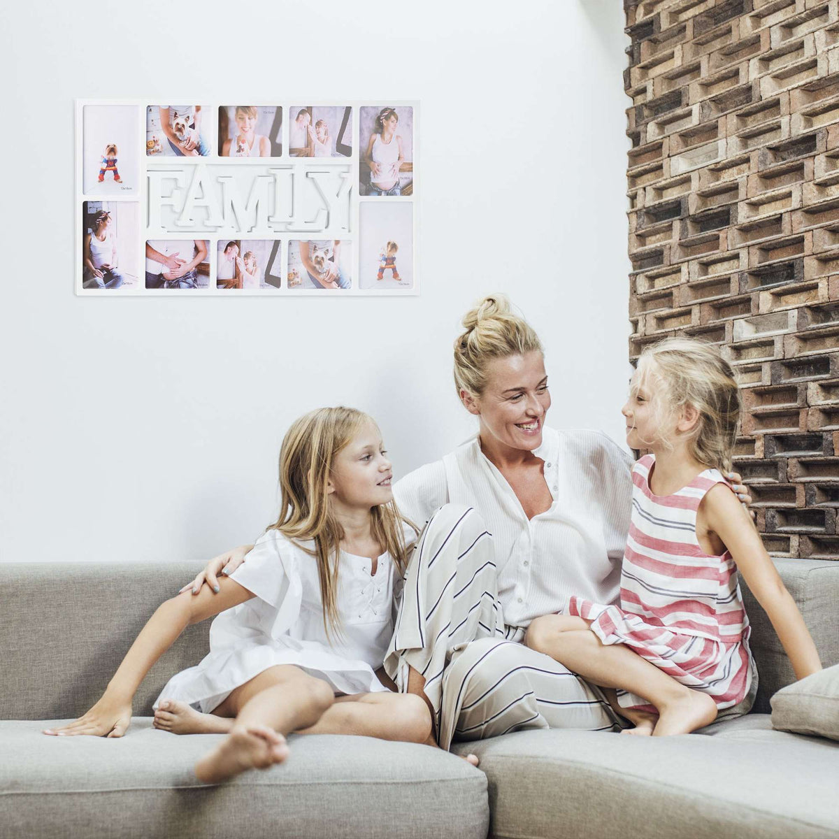 Family collage frame for 10 photos