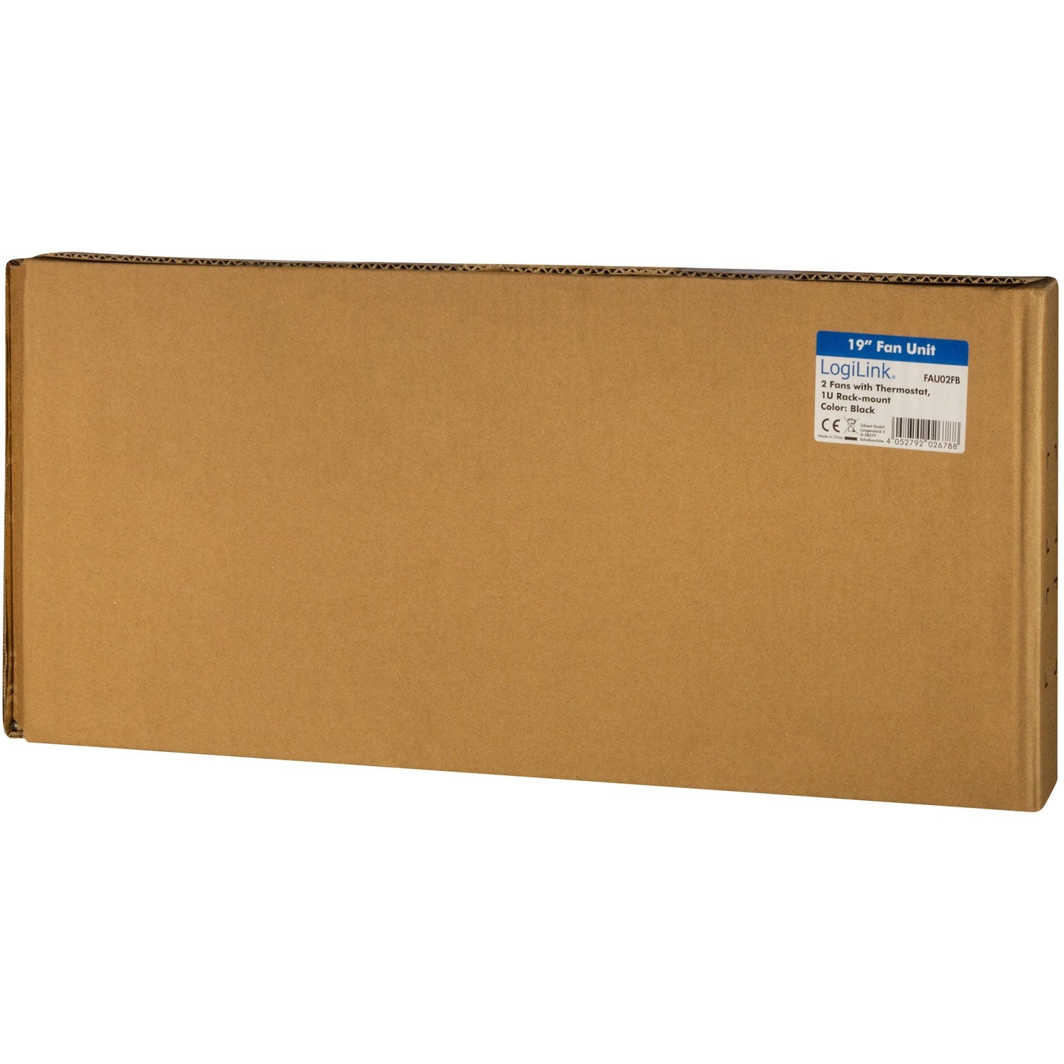 Fan unit for 19" rack 2 fans 25 dBA U1 Black