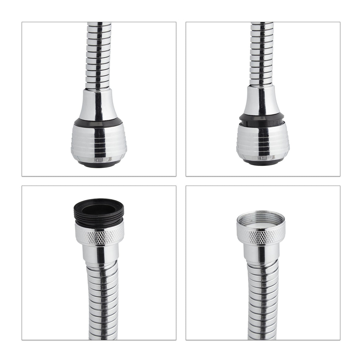 Faucet extension with 4 threads
