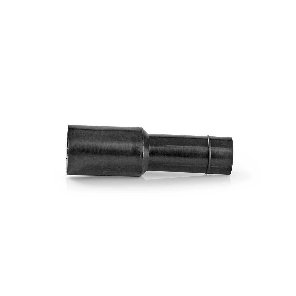 F connector | Straight | Sexless | PVC | Black | 25 pcs. | Plastic bag