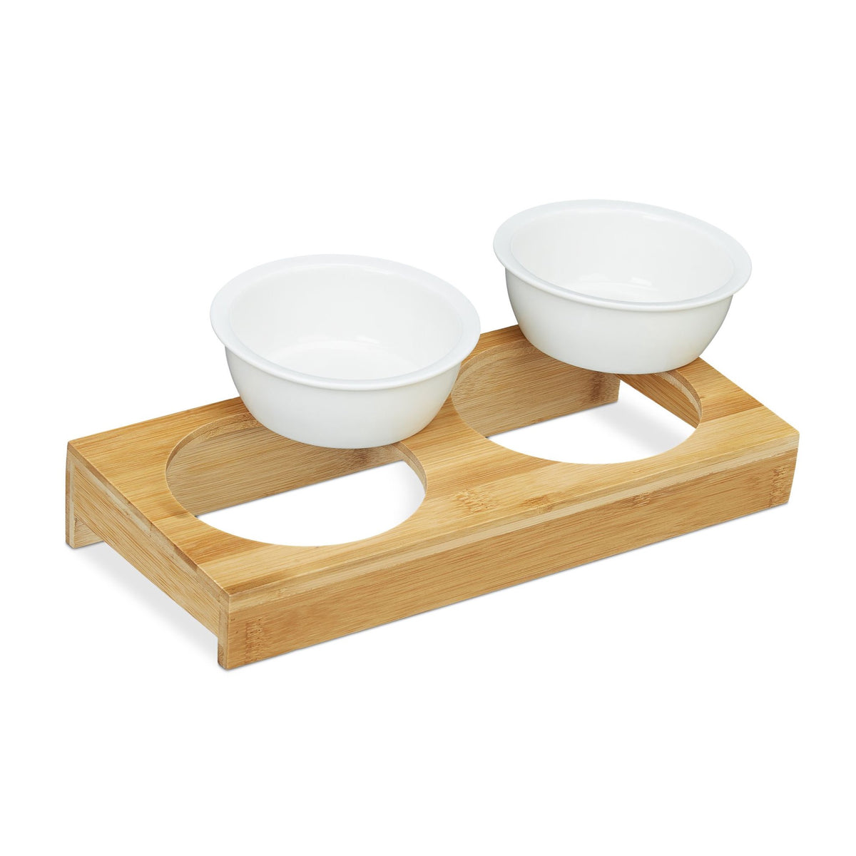 Feeding Station with Ceramic Bowls