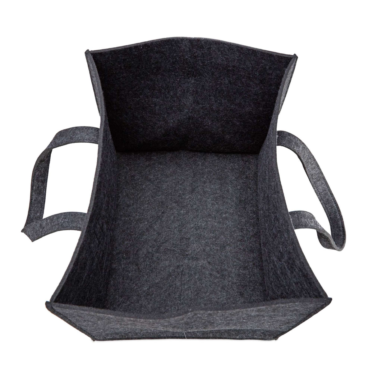 Felt basket with carrying handle