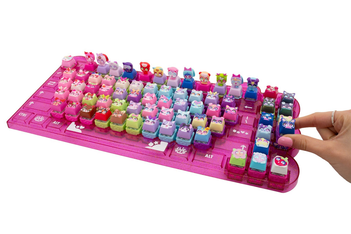 Fidget Keyboard Kit, 17-Piece Clicky Keys Set