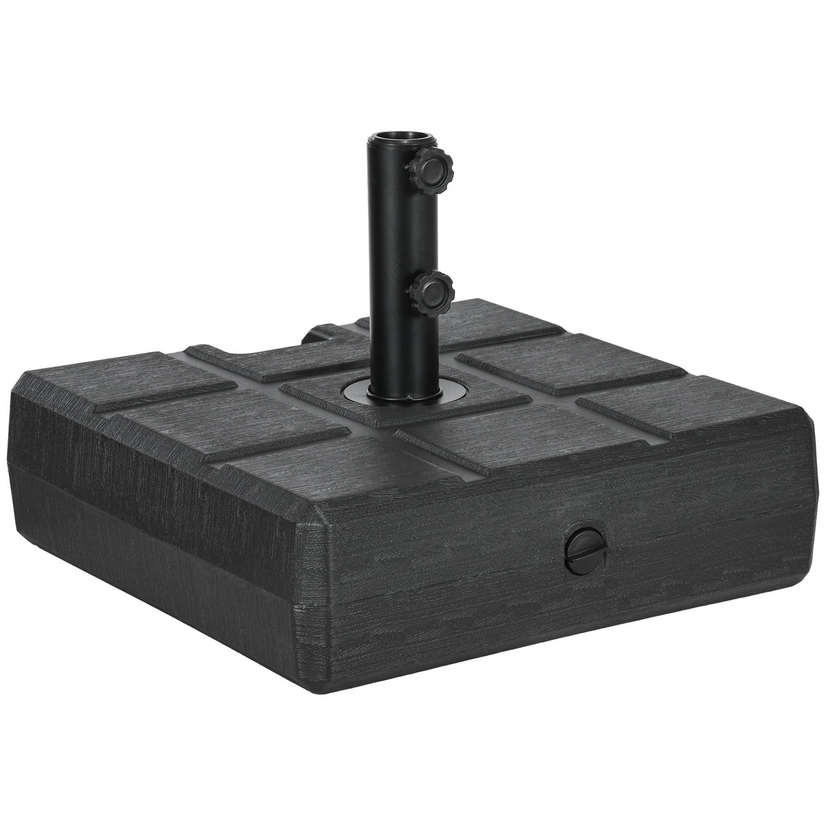 Fillable Plastic Umbrella Base, 30-40kg, Black