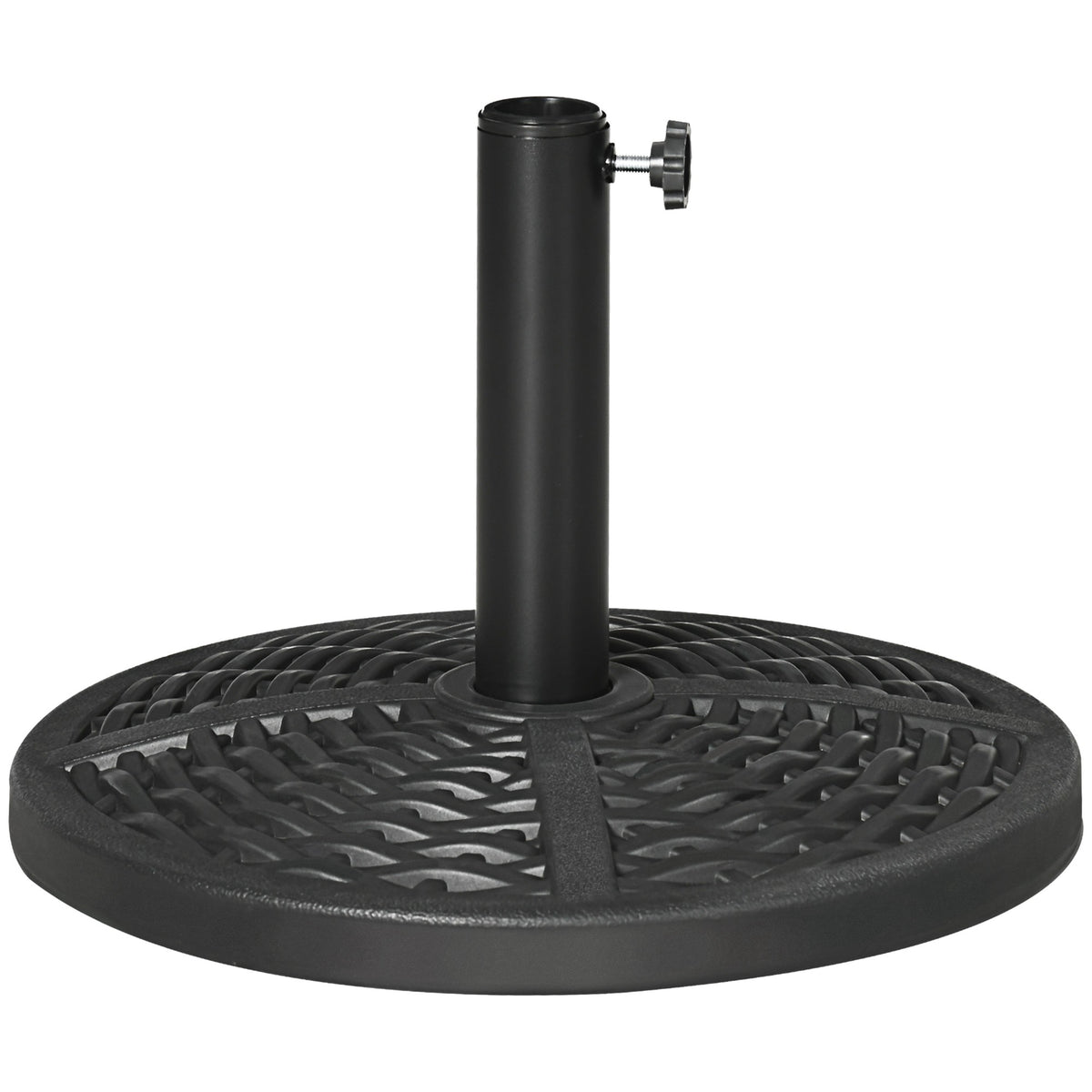Fillable Umbrella Base, Rattan Style, Fits 38-48mm Poles