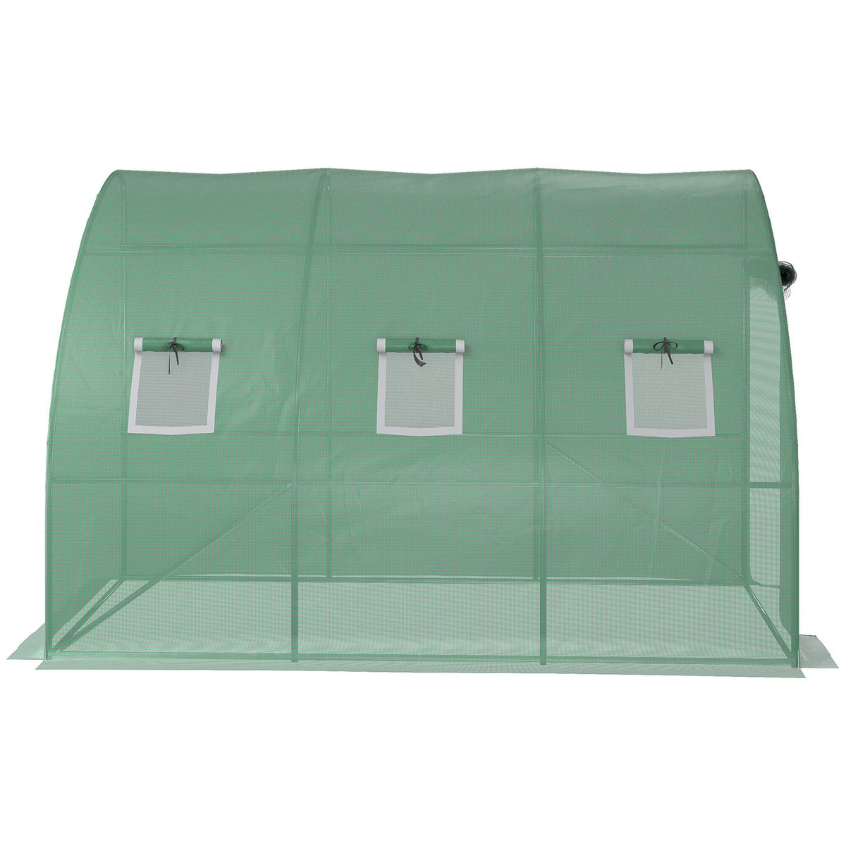 Film Greenhouse Tomato Greenhouse With Mesh Window, Greenhouse With Roll-Up Doors, Propagation House With Uv Protection, Green, 300 X 150 X 197 Cm