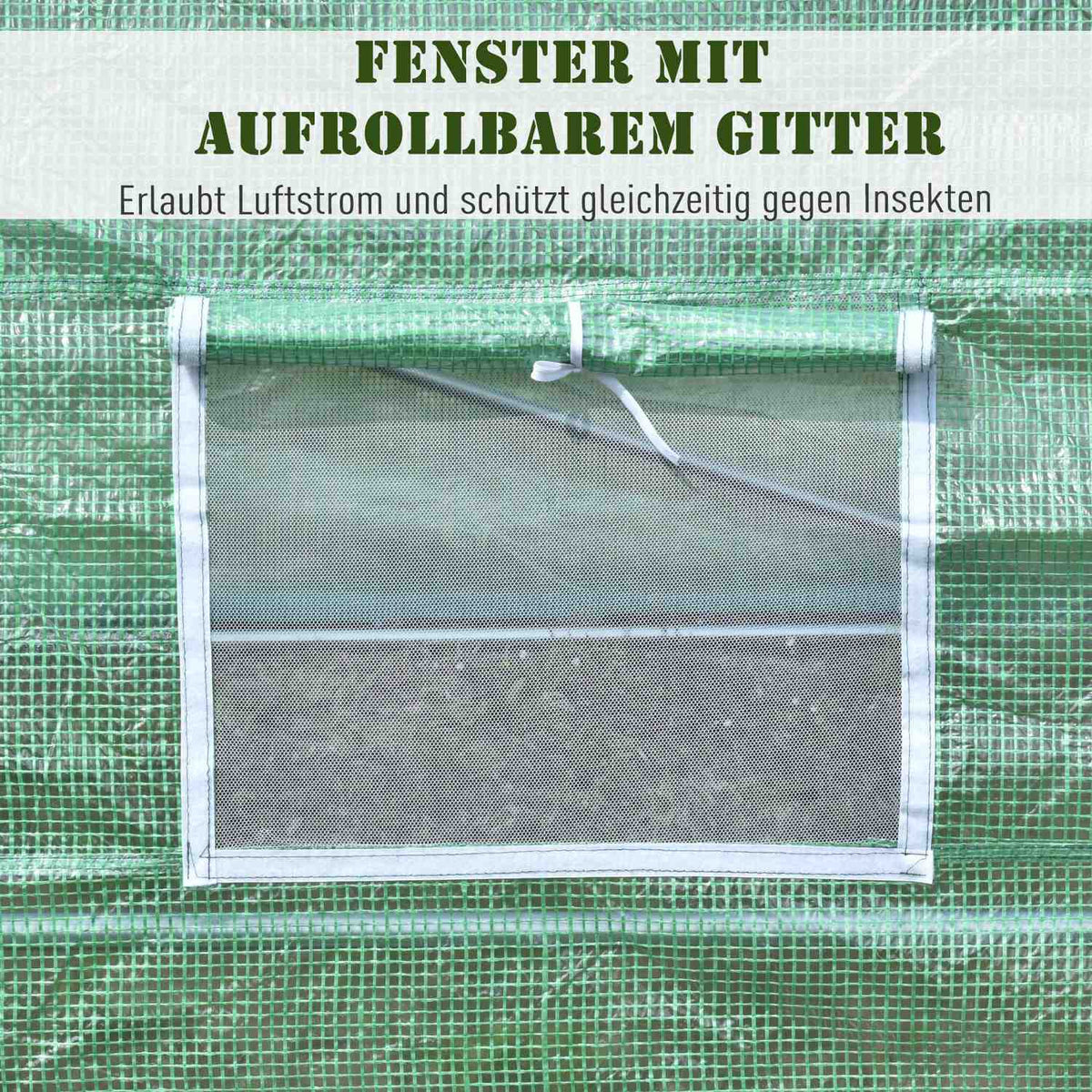 Film greenhouse tomato greenhouse with window, greenhouse film tunnel, green, 590x300x200cm