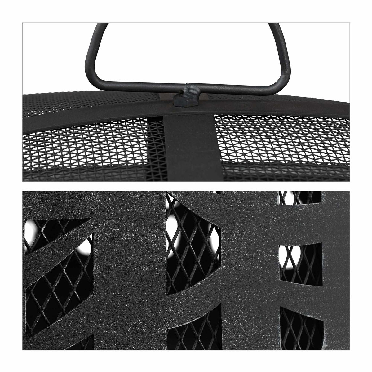 Fire Bowl with Spark Protection & Grill