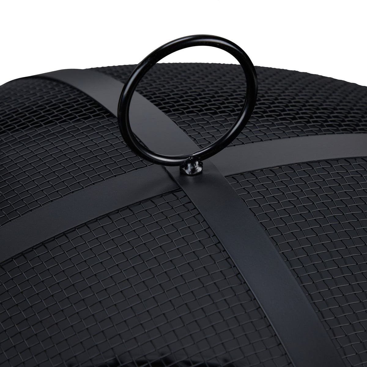 Fire Pit with Grill and Spark Guard, Folding Design