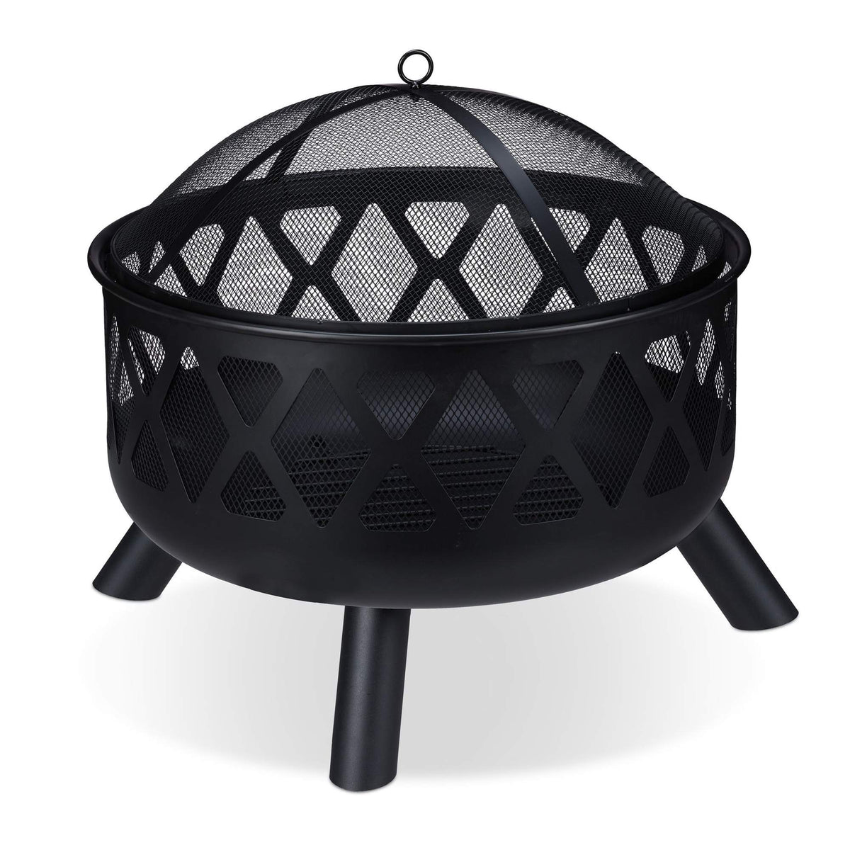 Fire barrel with spark protection