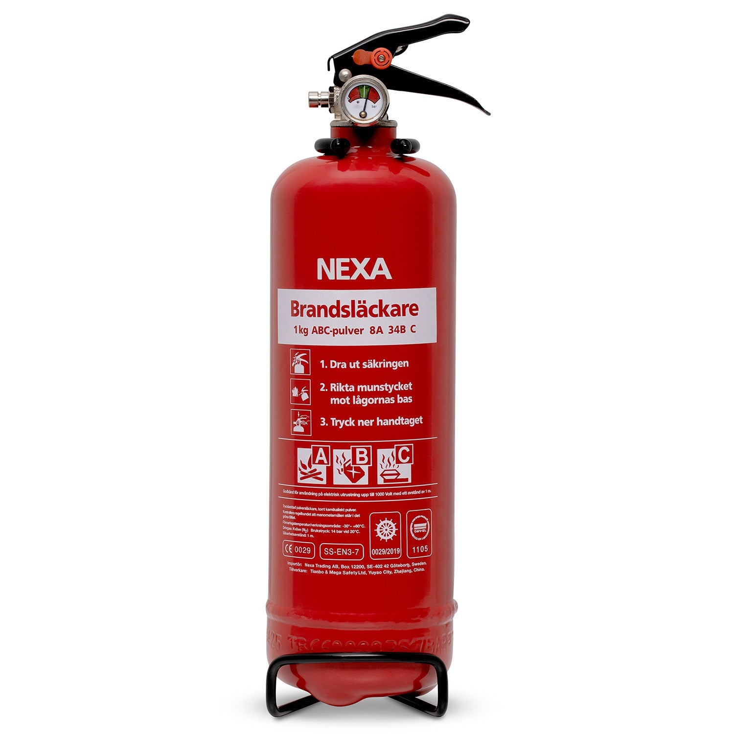 Fire extinguisher Red 1kg 8A