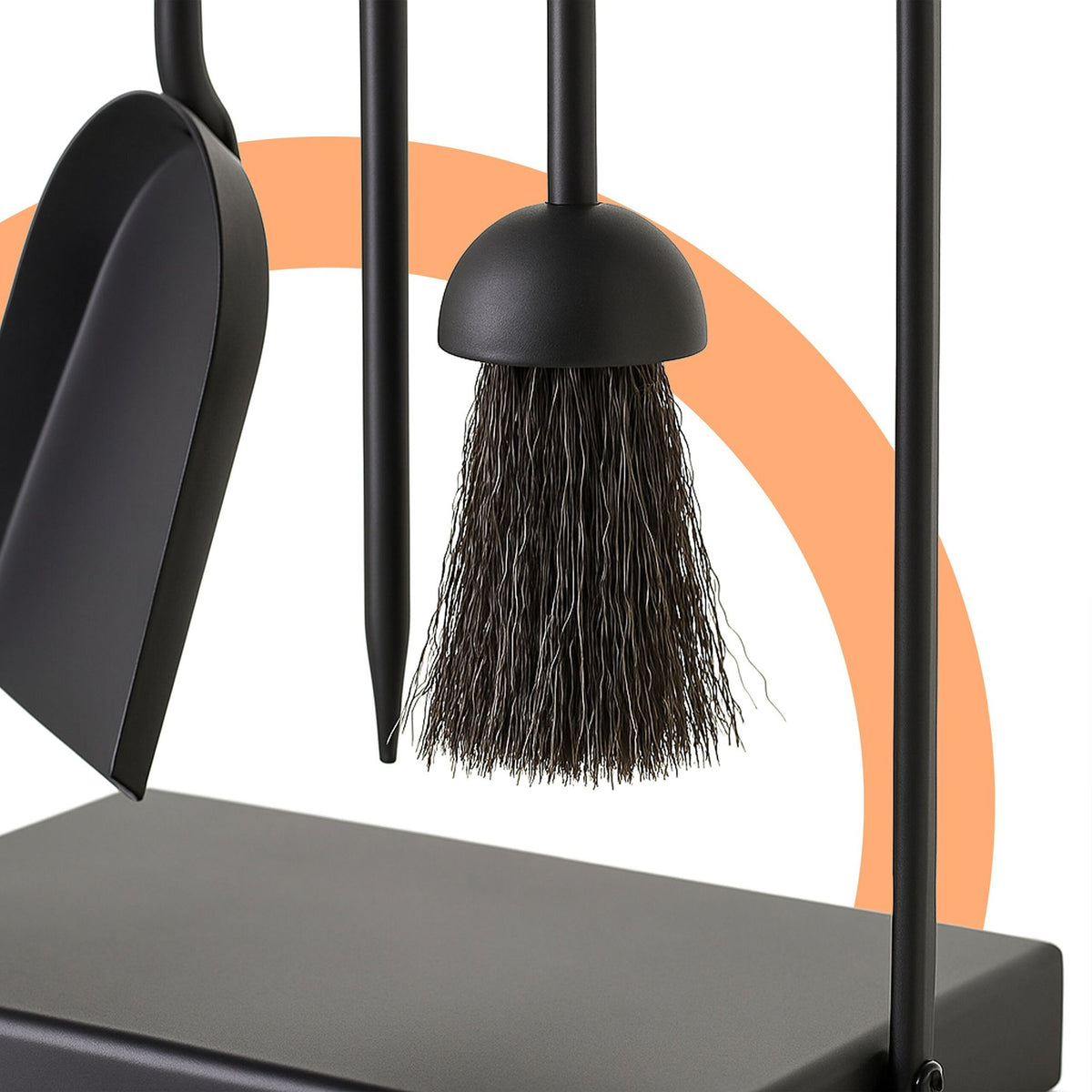 Fireplace Tool Set – 4-Piece Metal Accessories