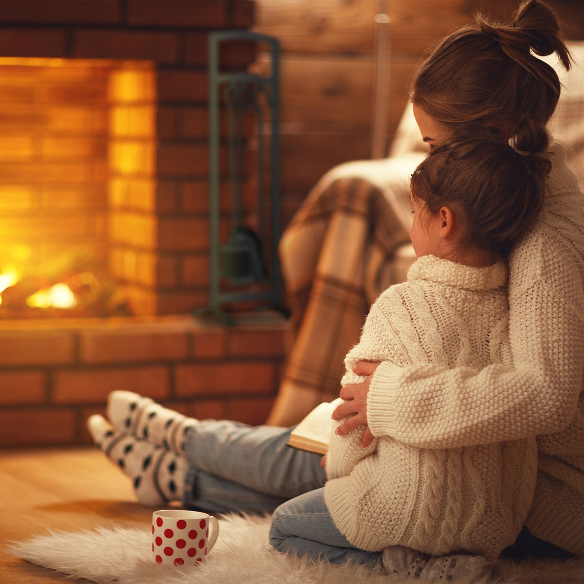 Fireplace in 4 parts