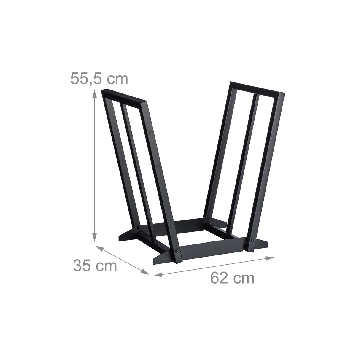 Firewood Rack – Iron V-Shaped Log Holder