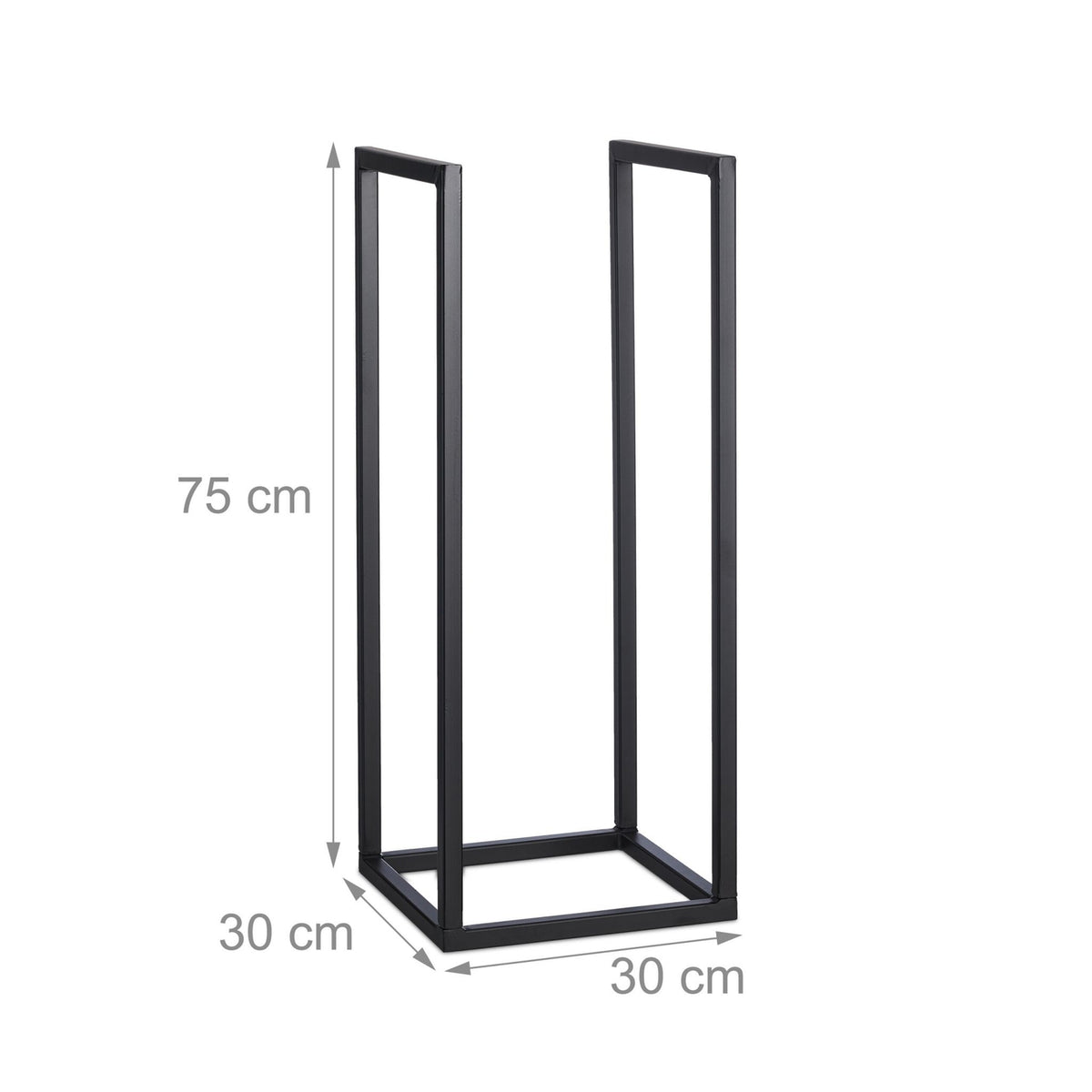 Firewood Rack – Large Black Metal Log Holder