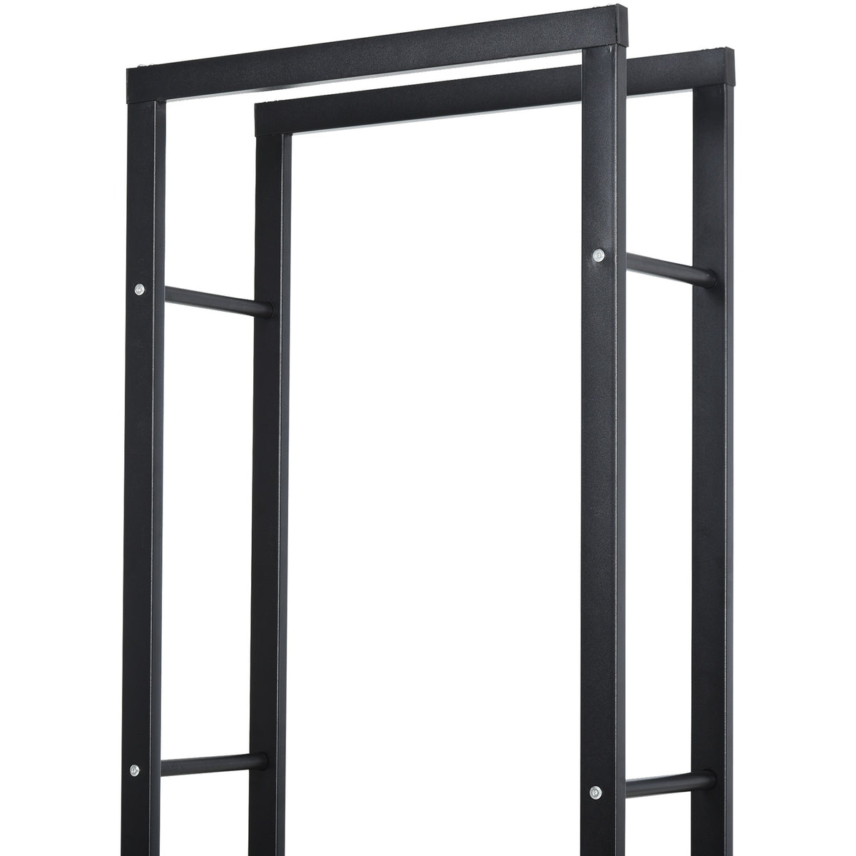 Firewood Rack, Metal, 40x25x150 cm, Holds Up to 100kg