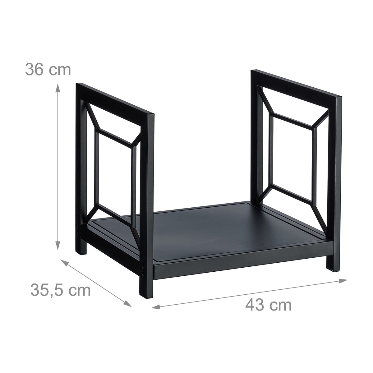 Firewood Rack, Space-Saving Iron Design