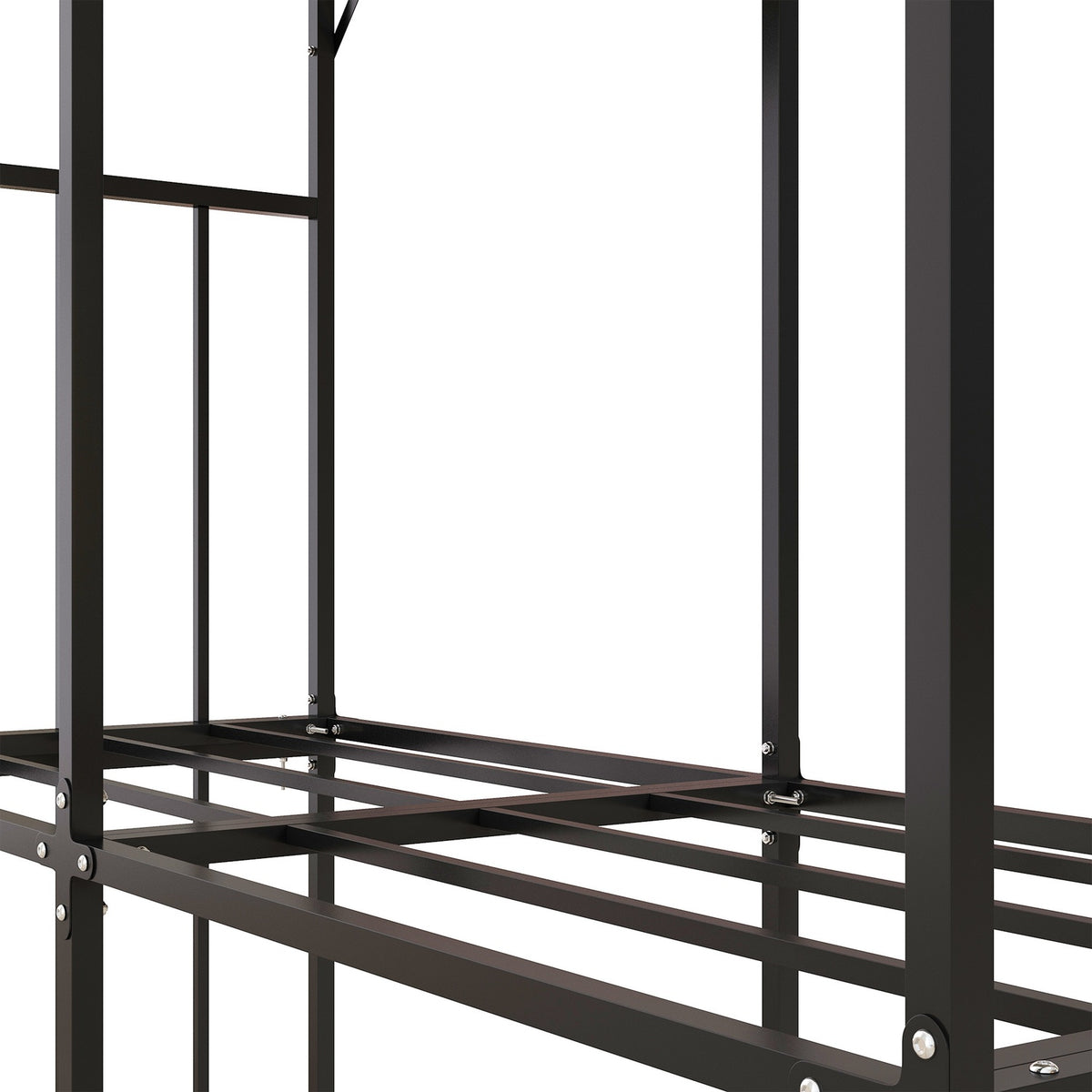 Firewood rack outside, wooden shelter 1.17 m³ firewood storage with cover, load capacity 100kg, steel, 186 x 75 x 185cm, black