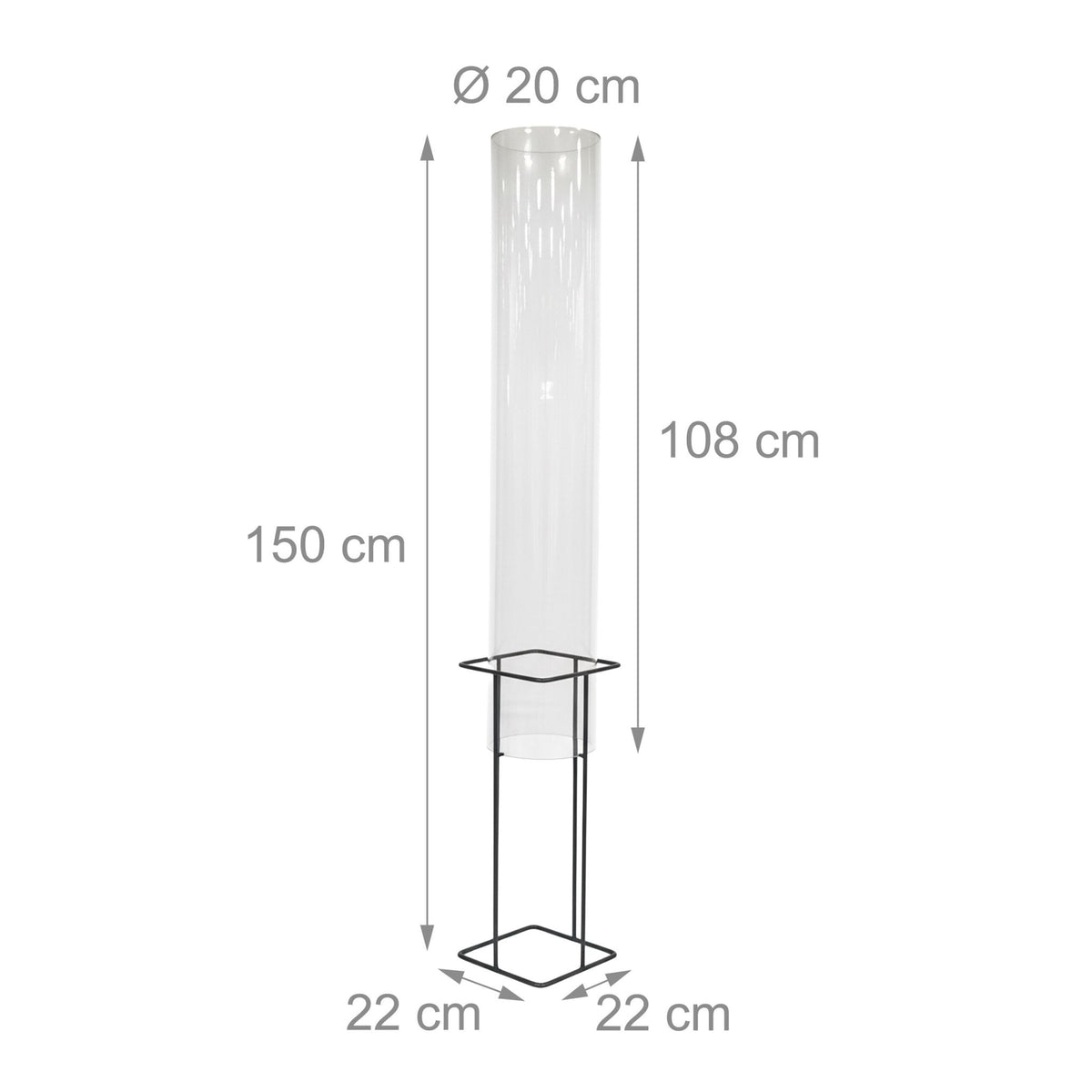 Fish Observation Column for Ponds, UV-Stable Acrylic