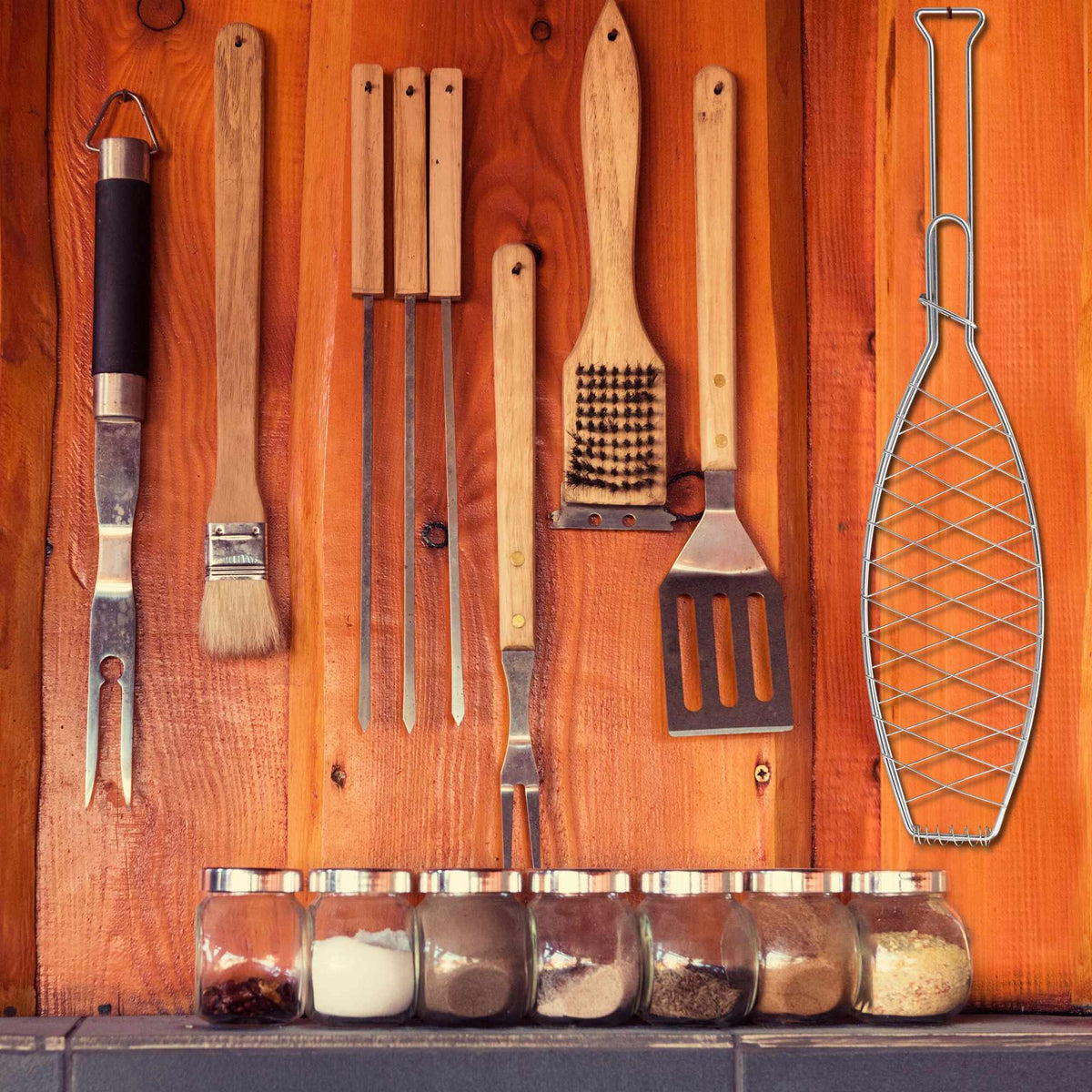 Fish roaster grill set of 6