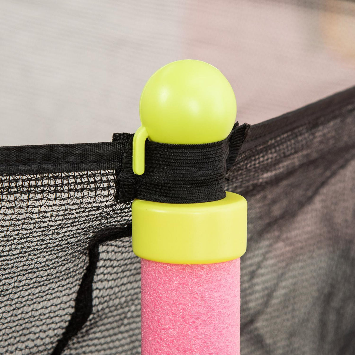 Fitness Trampoline For Children With Safety Net And Edge Cover, Rubber Rope, Pink, Up To 45 Kg