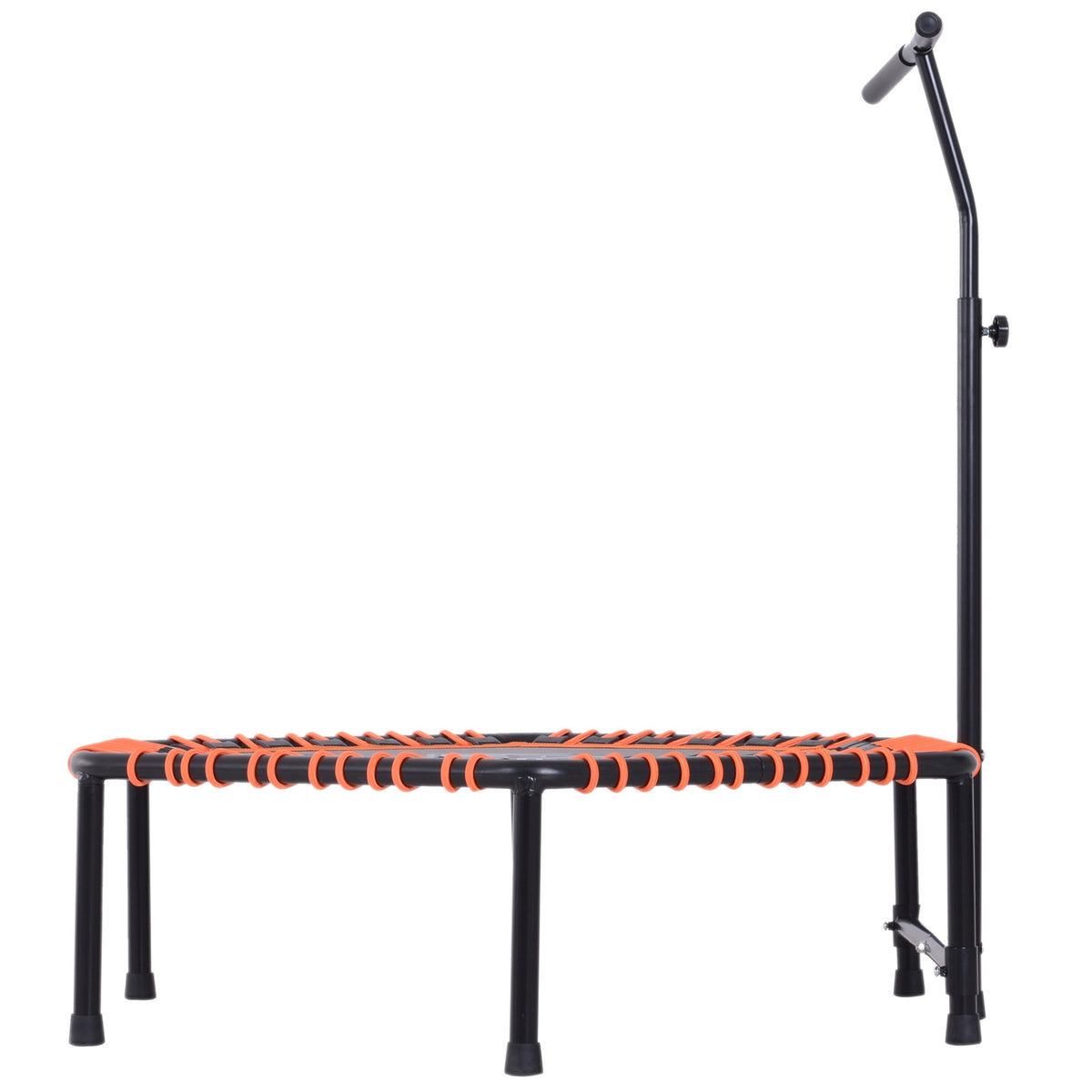 Fitness Trampoline Garden Trampoline For Yoga, Steel+Pp+Eva, Black+Orange, 122X122X138Cm