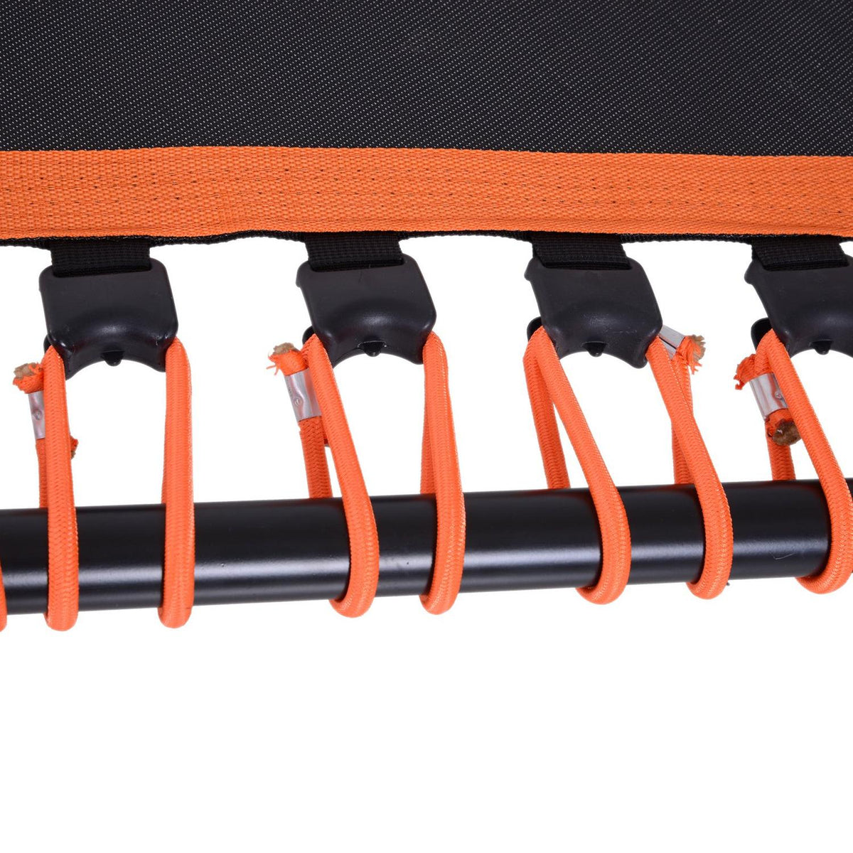 Fitness Trampoline Garden Trampoline For Yoga, Steel+Pp+Eva, Black+Orange, 122X122X138Cm