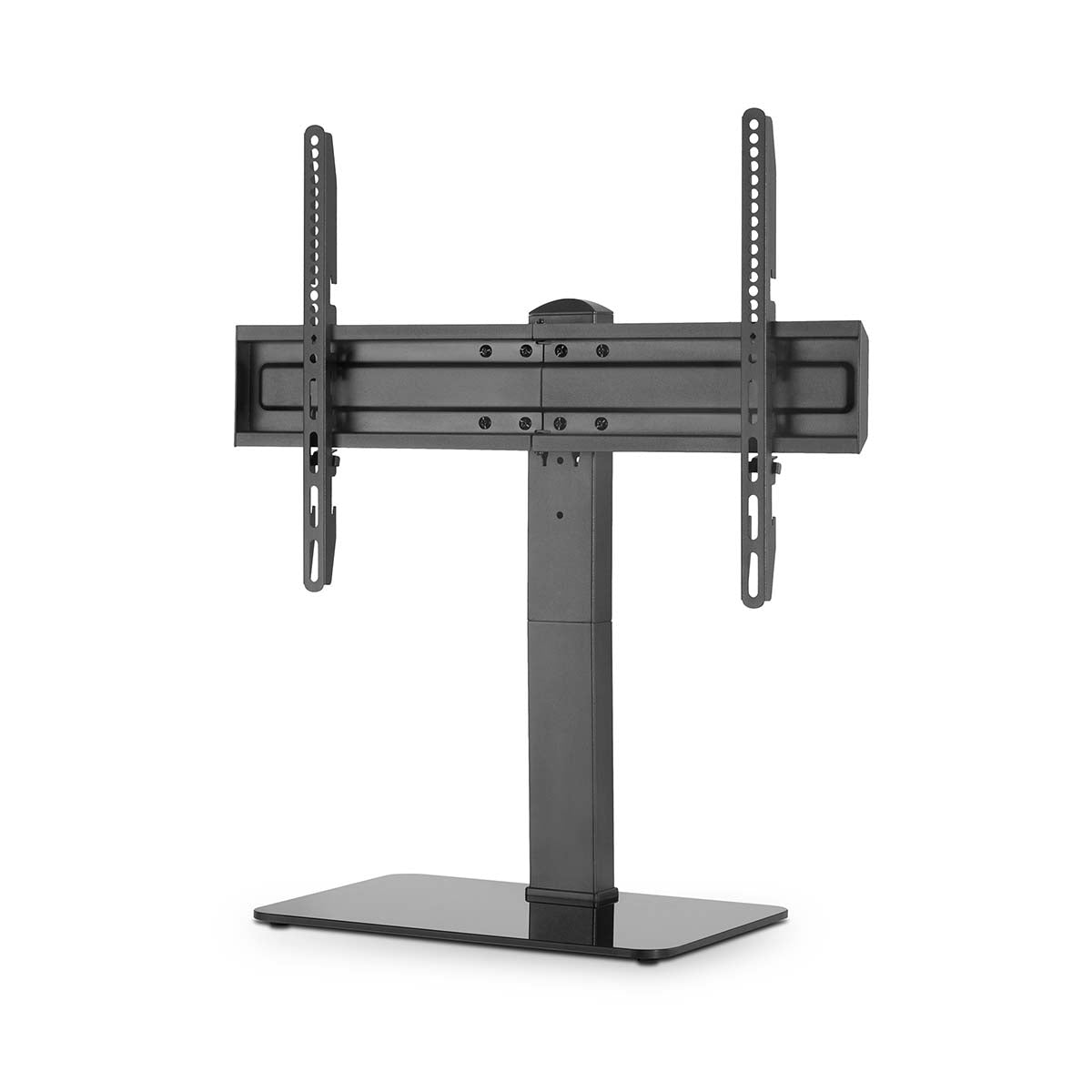 Fixed TV Stand | 37 - 70 " | Maximum screen weight supported: 40 kg | Adjustable preset heights | Tempered glass / Steel | Black