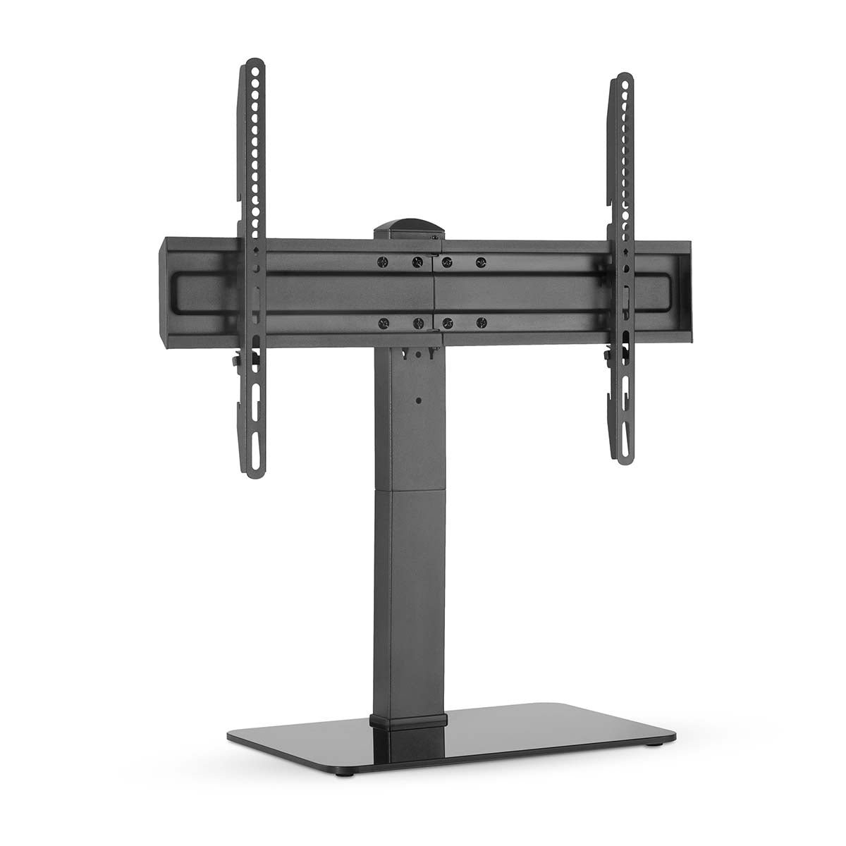 Fixed TV Stand | 37 - 70 " | Maximum screen weight supported: 40 kg | Adjustable preset heights | Tempered glass / Steel | Black