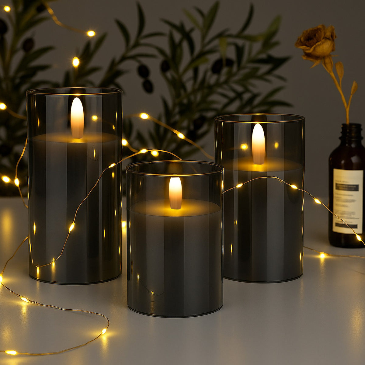 Flameless LED Candles Set with Remote Control