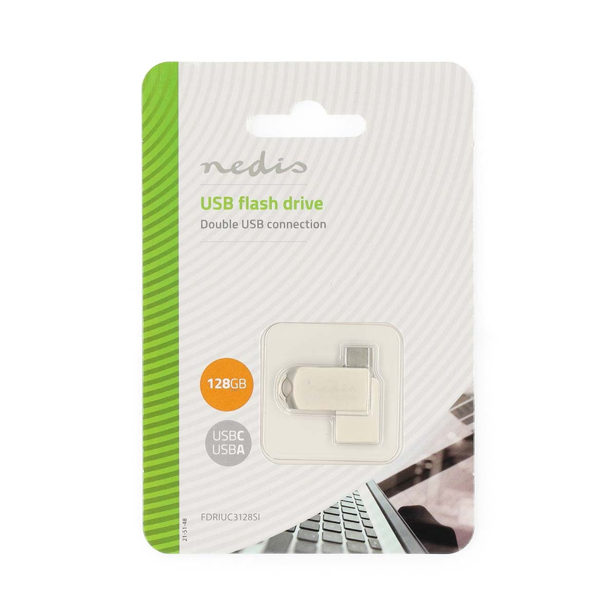 Flash Drive | 128 GB | USB-A / USB-C™ | Read speed: 110 MB/s | Write speed: 30 MB/s