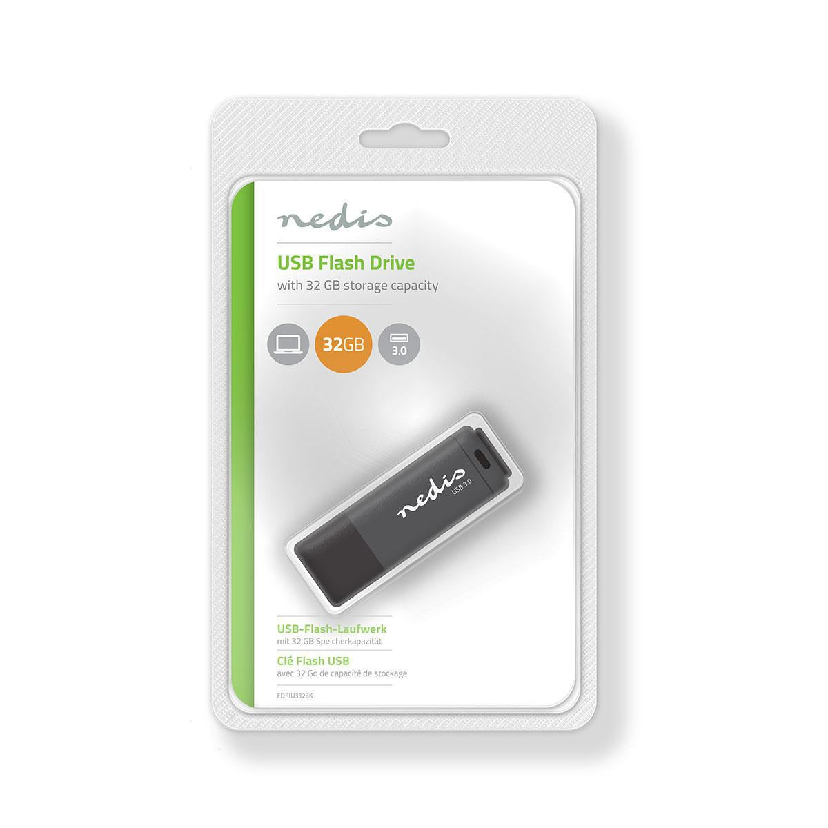 Flash Drive | 32 GB | USB Type-A | Read speed: 80 MB/s | Write speed: 9 MB/s