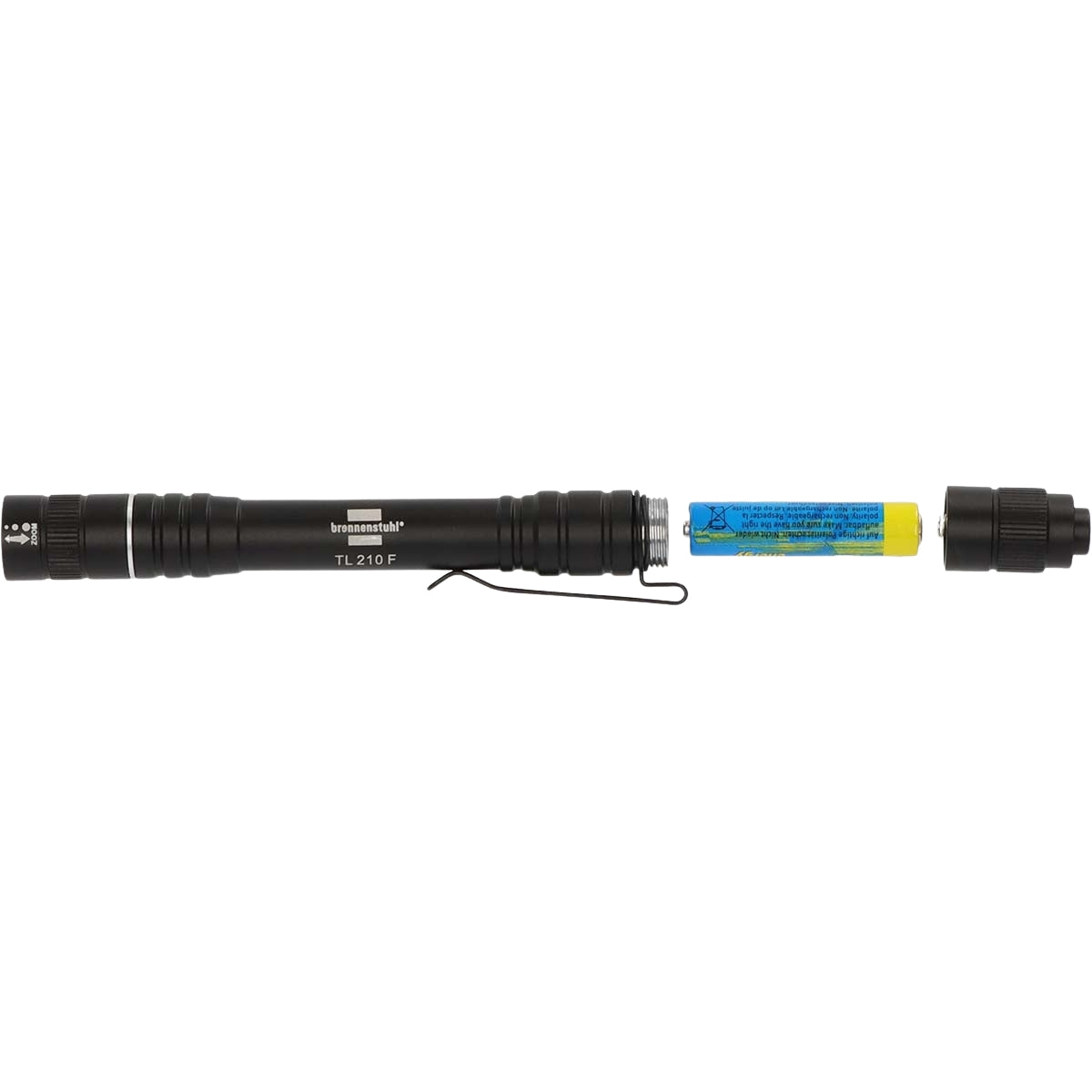 Flashlight LED LuxPremium TL 210 F / flashlight with batteries and light Osram LED (180lm, up to 7 hours burning time, foreign body and splash-proof IP44)
