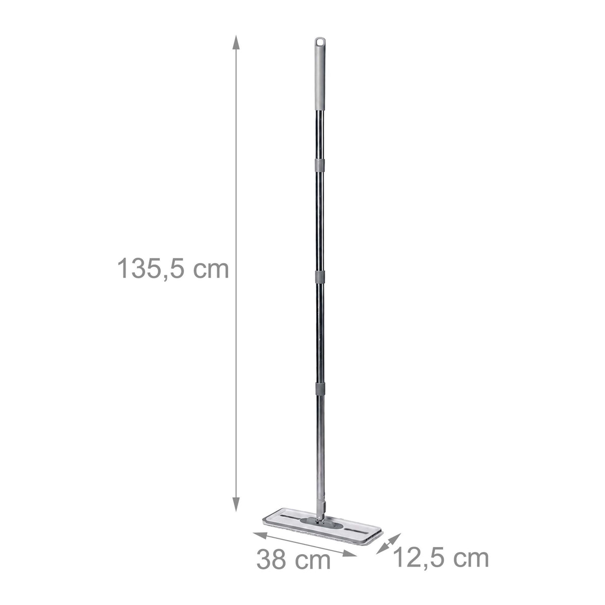 Flat Mop Set with 2-Chamber Bucket and Microfibre Pads
