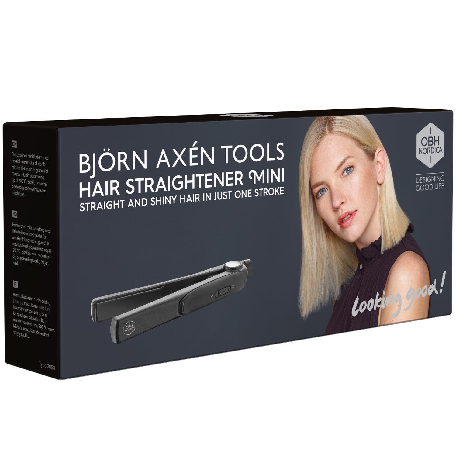 Flat iron Björn Axén 3058 Mini Black