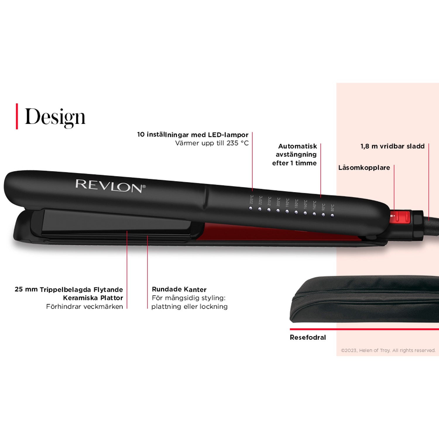 Flat iron Heat Copper 25mm RVST2211
