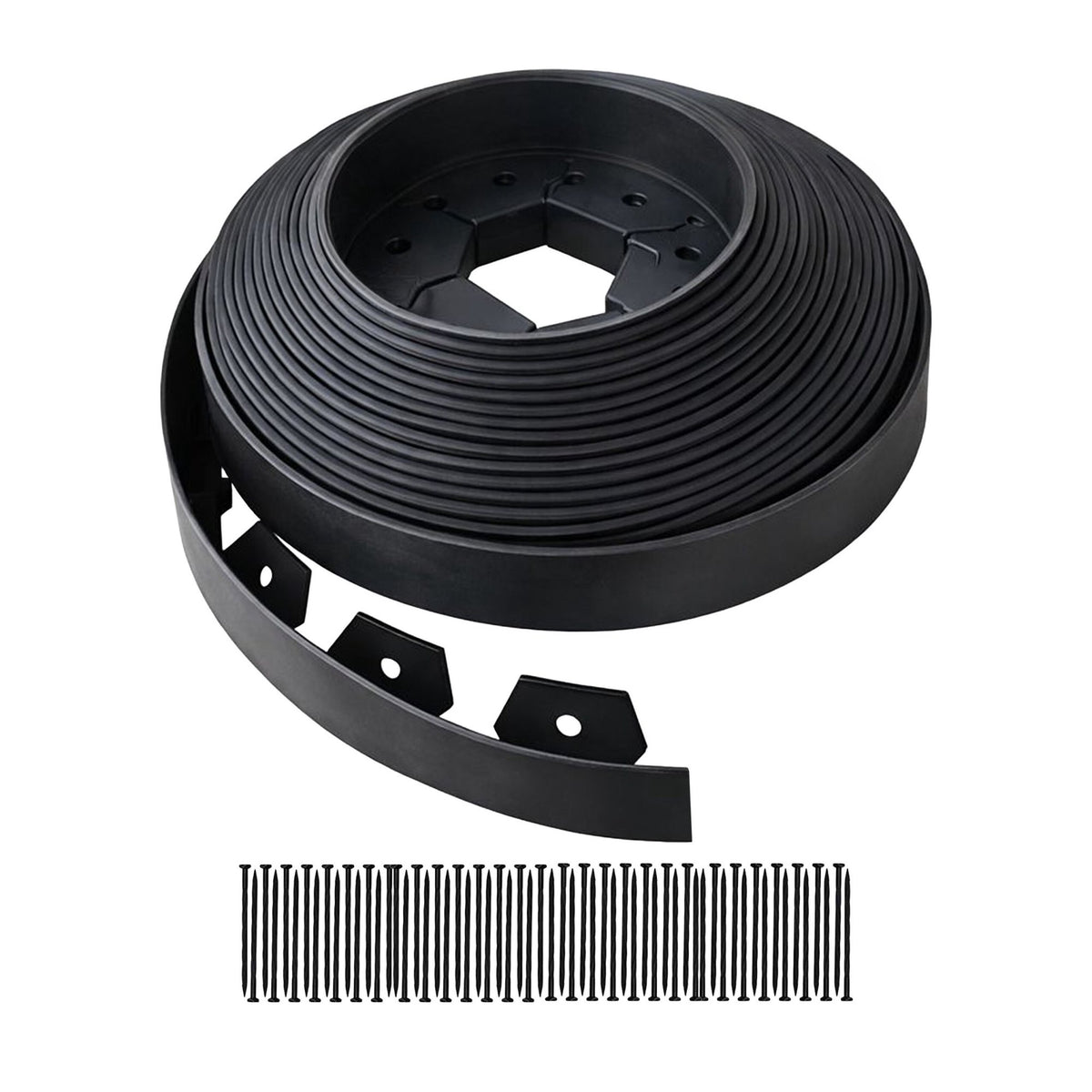 Flexible Plastic Lawn Edging Strip for Garden Beds