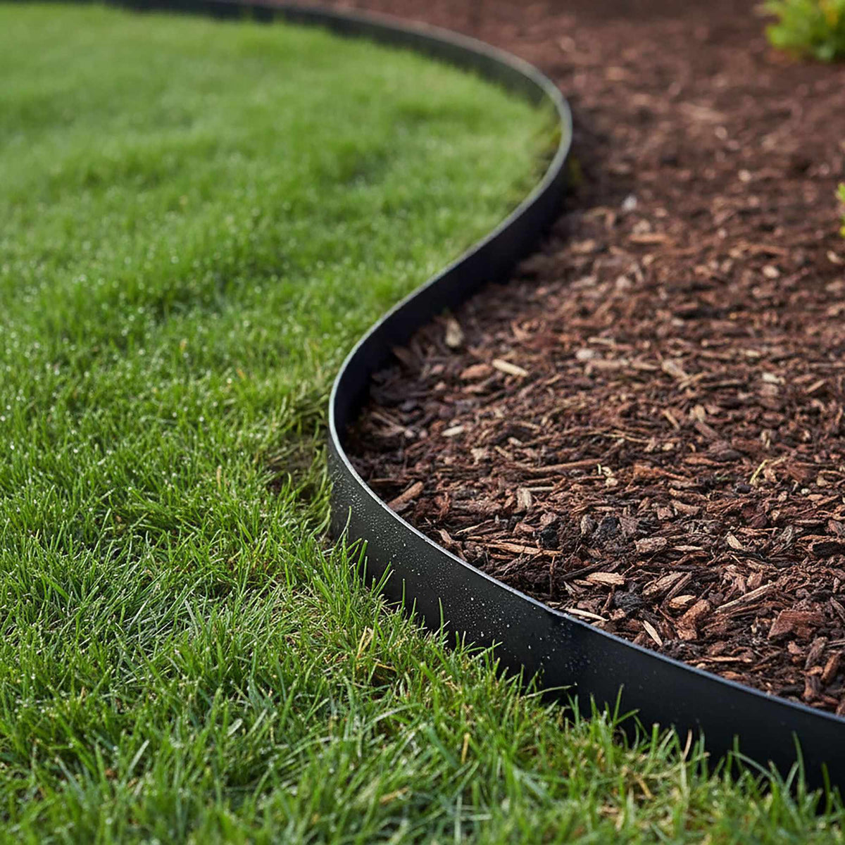 Flexible Plastic Lawn Edging Strip for Garden Beds