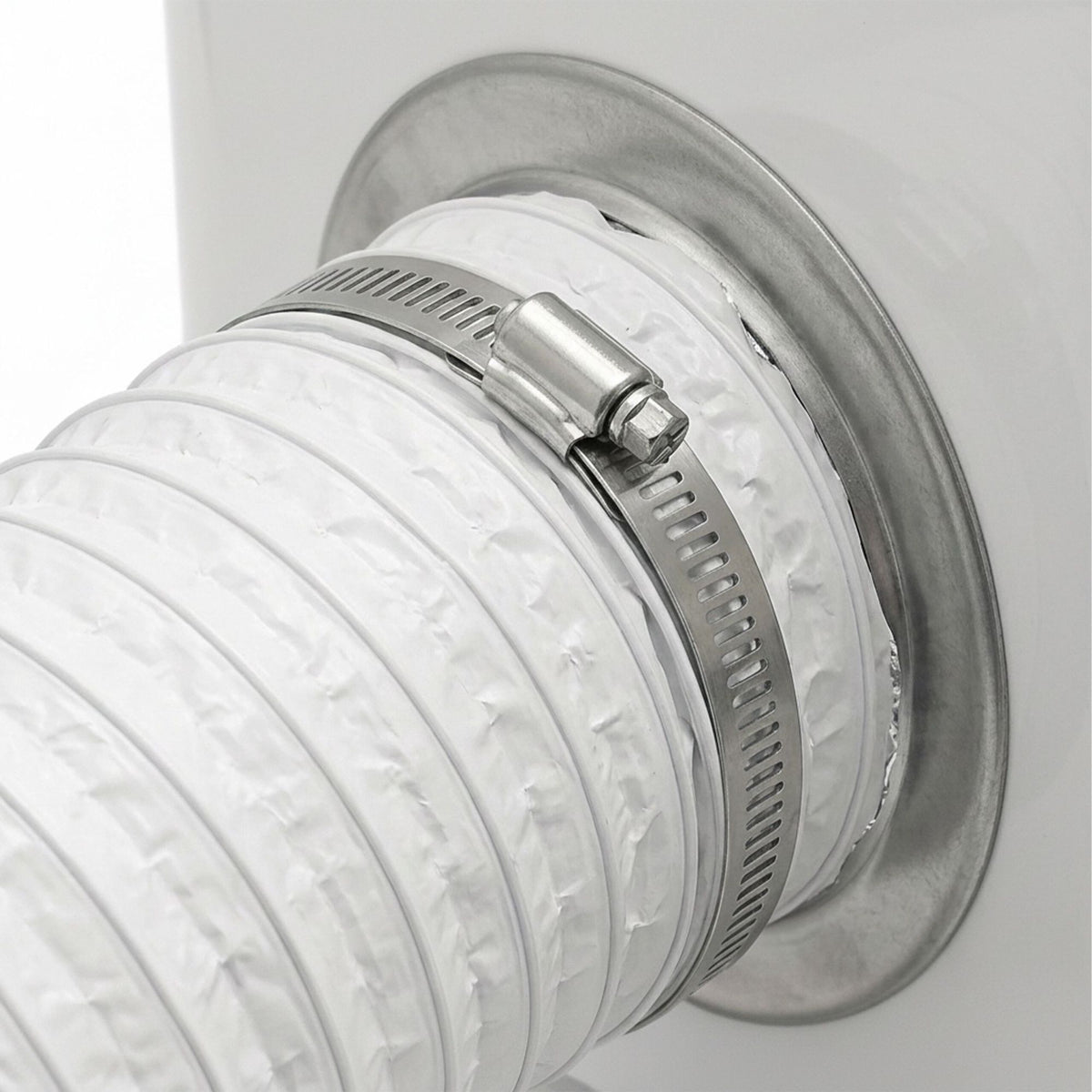 Flexible White Vent Hose, 5m - 75mm Diameter