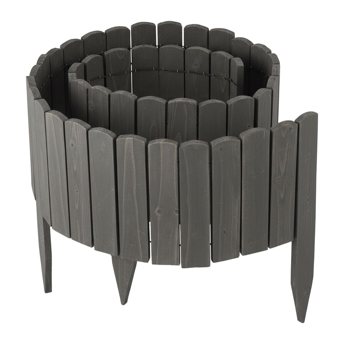 Flexible Wooden Garden Edging – Weather-Resistant, Easy Installation