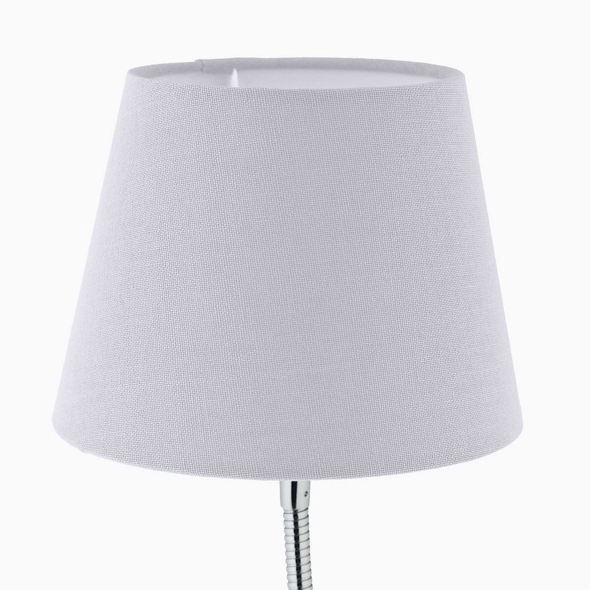Flexible table lamp with fabric shade